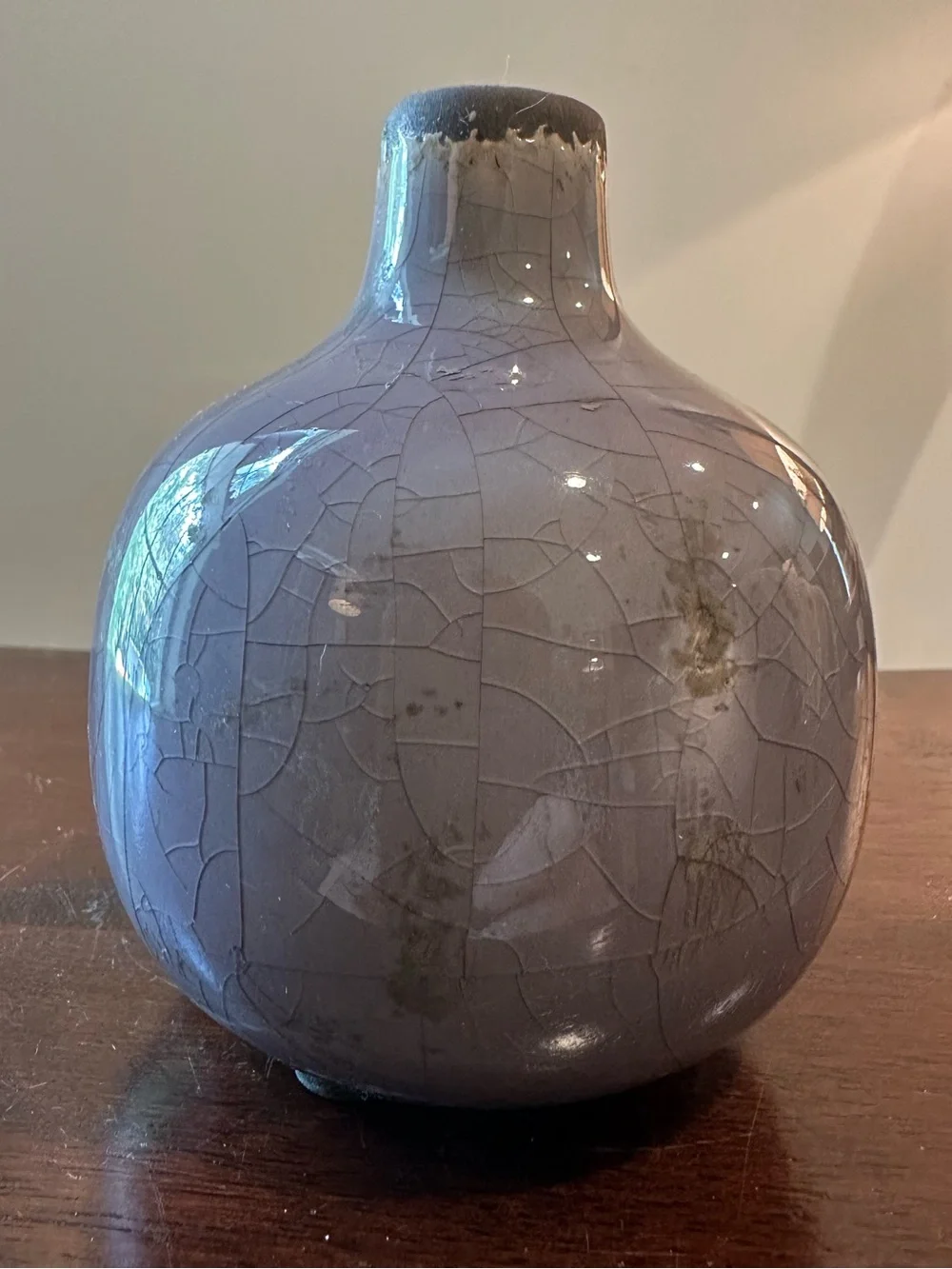 4th on Main pottery • small ceramic vase • lilac colored